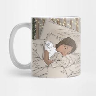 Sleeping with led lights Mug